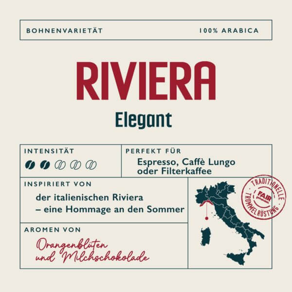 RIVIERA - 100% Arabica - eleganter Kaffee – Bild 2