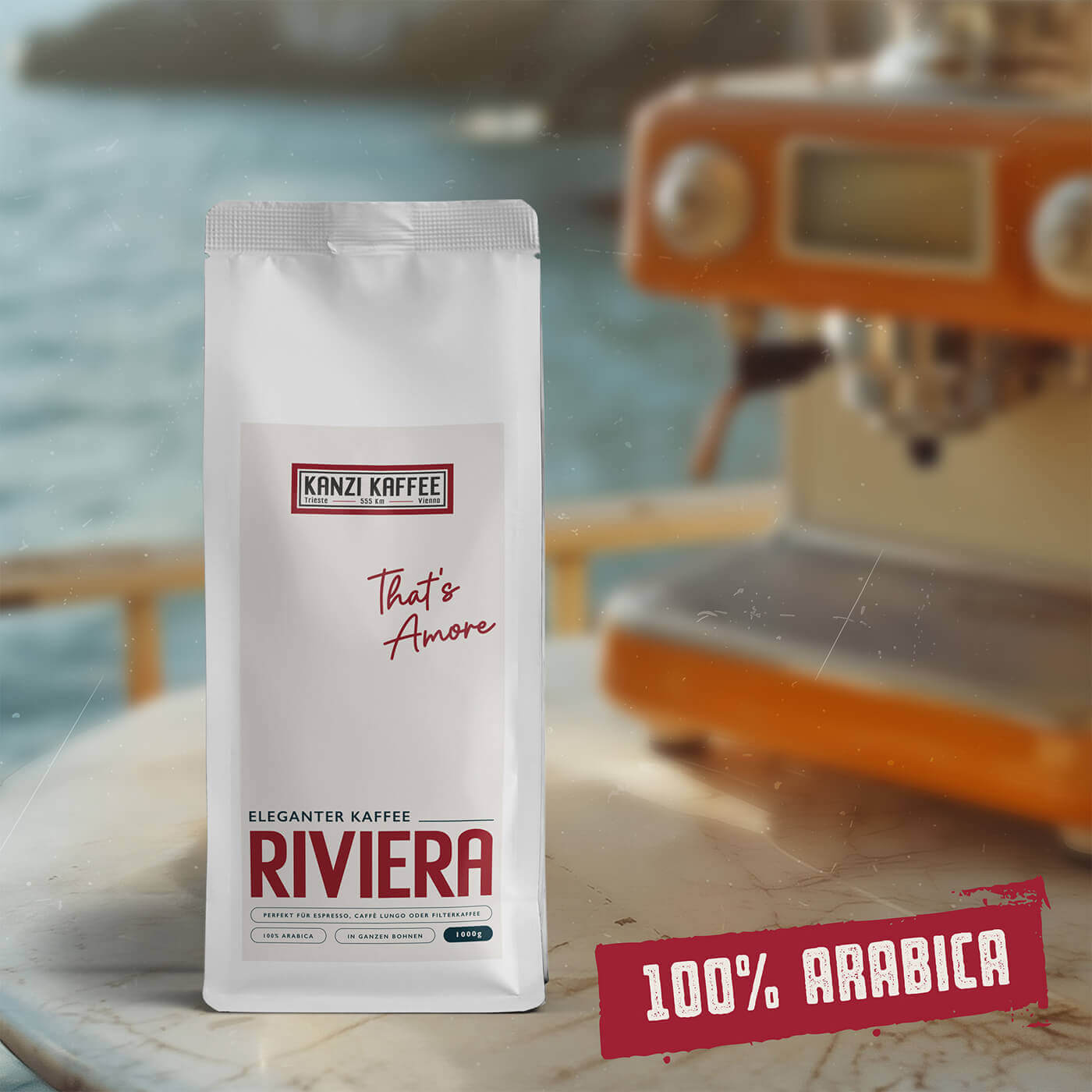 RIVIERA - 100% Arabica - eleganter Kaffee